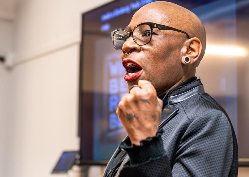 Addah Parris (She/Her) speaking